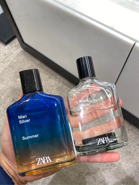 Sale 🍁 Nước hoa Zara Man: Set 2 chai Man Silver Summer 100ml ; Set 2 chai Man Siver Winter 100ml . Chính Hãng Có BH 🍁 .