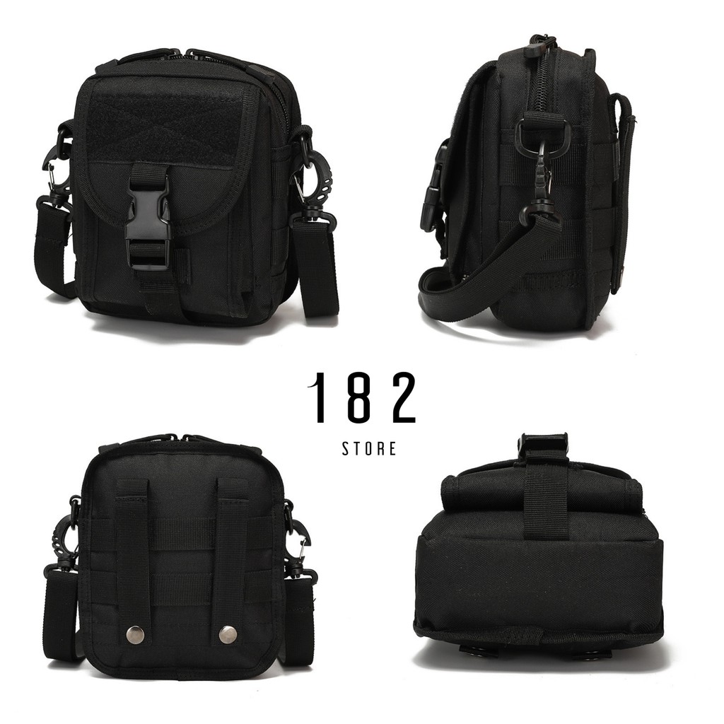 Túi Đeo Chéo Unisex Thời Trang Nam Nữ Chất Liệu Vải Polyester Dệt Trơn Cao Cấp Freeship - The Black Box | BigBuy360 - bigbuy360.vn