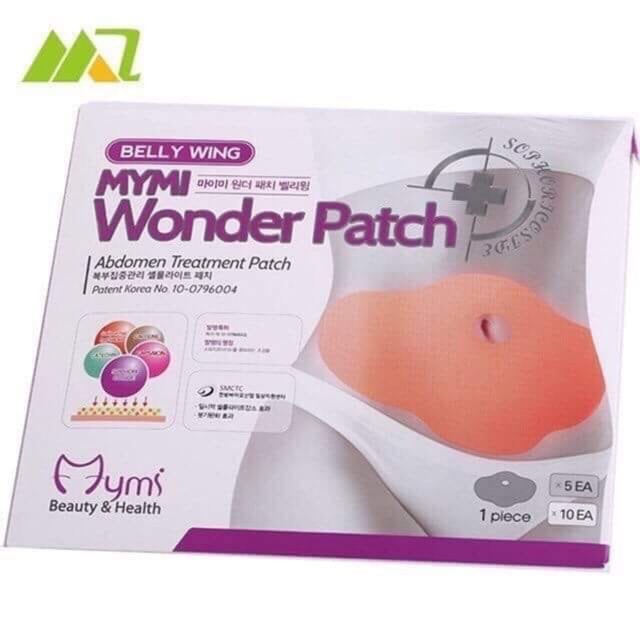 [FREESHIP] Hộp 5 Miếng Dán Tan Mỡ Bụng MYMI WONDER PATCH Từ Hàn Quốc Giúp Bạn Có Vòng Bụng Nhỏ Gọn