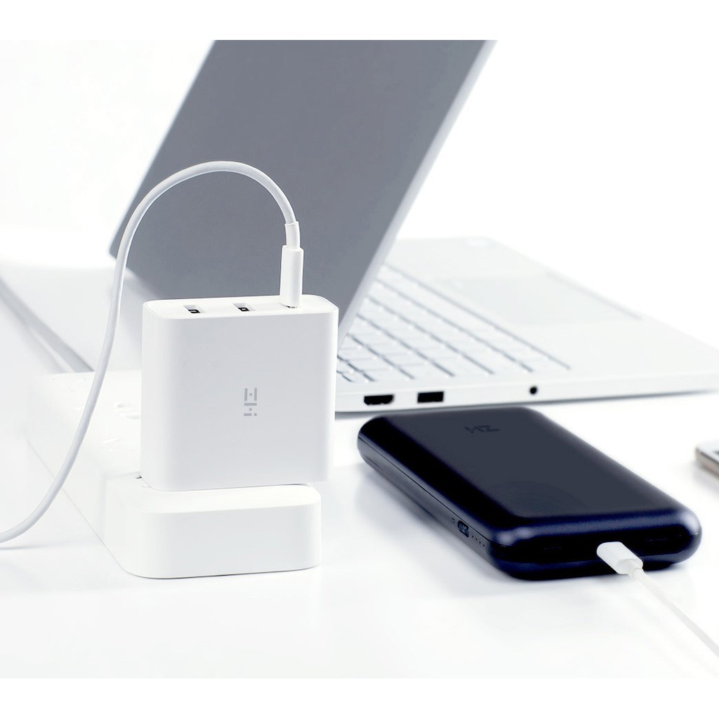 Củ sạc 65w Xiaomi ZMI HA832 chuẩn PD 3 cổng - Cốc sạc nhanh Xiaomi ZMI HA832 KÈM CÁP