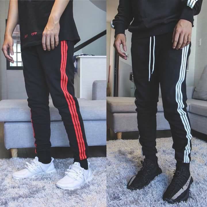 Quần 3 sọc thun da cá có bo
