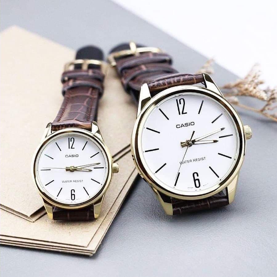 Đồng hồ Nam dây da Casio  MTP-V005 chính hãng bảo hành 1 năm Pin trọn đời