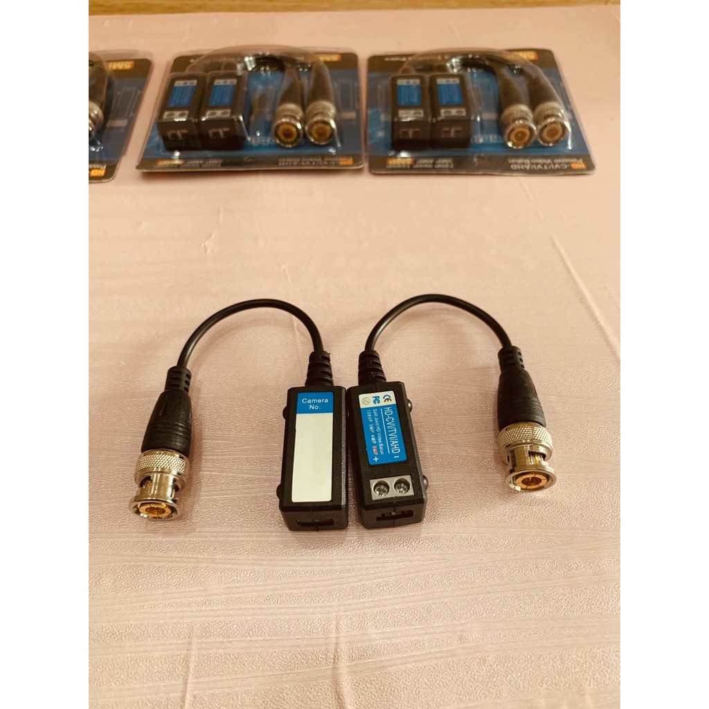 Video Balun UTP 5MP- 1080p hỗ camera AHD/CVI/TVI khoảng cách lên tới 600m