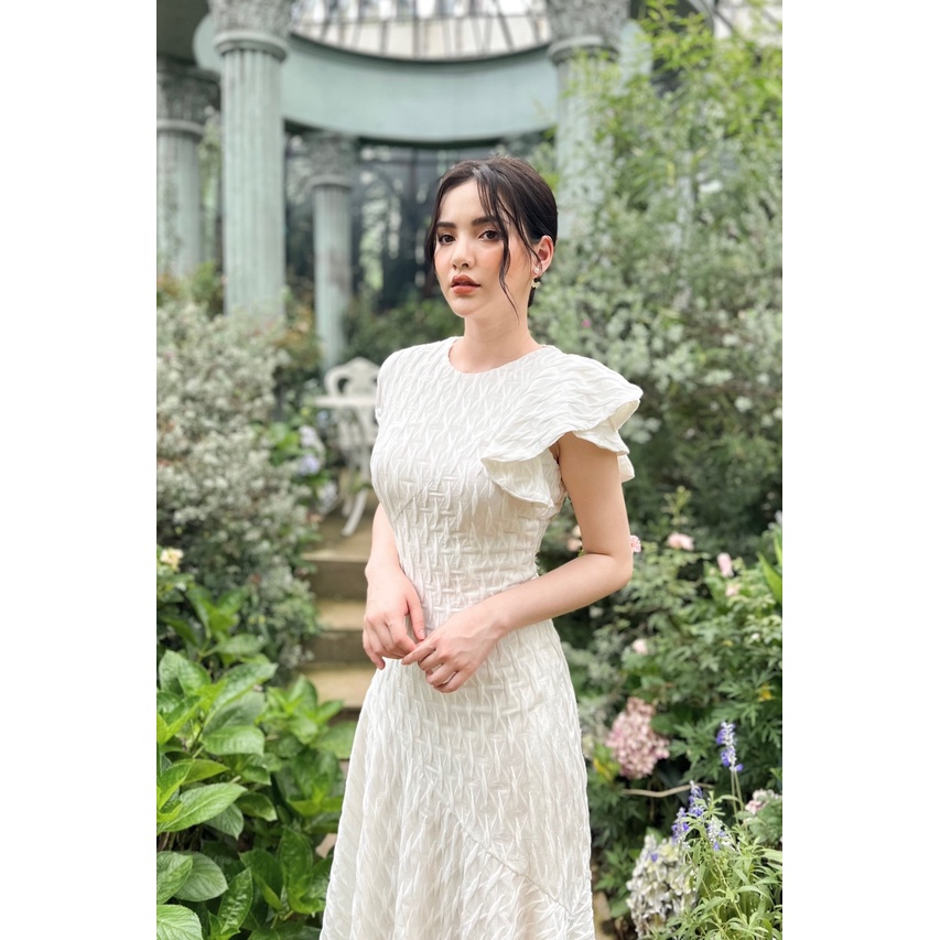 Váy thun vạt chéo