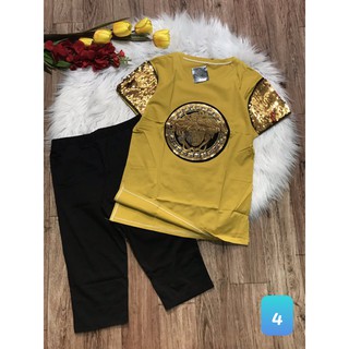 Đồ bộ lửng đính kim sa siêu đẹp