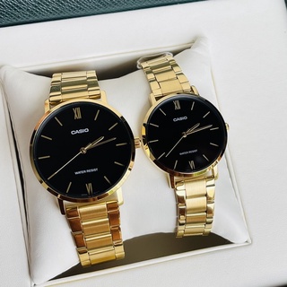 Đồng hồ đôi Casio Nam Nữ Mtp-vt01g-1budf chính hãng ( Fullbox thiếc)
