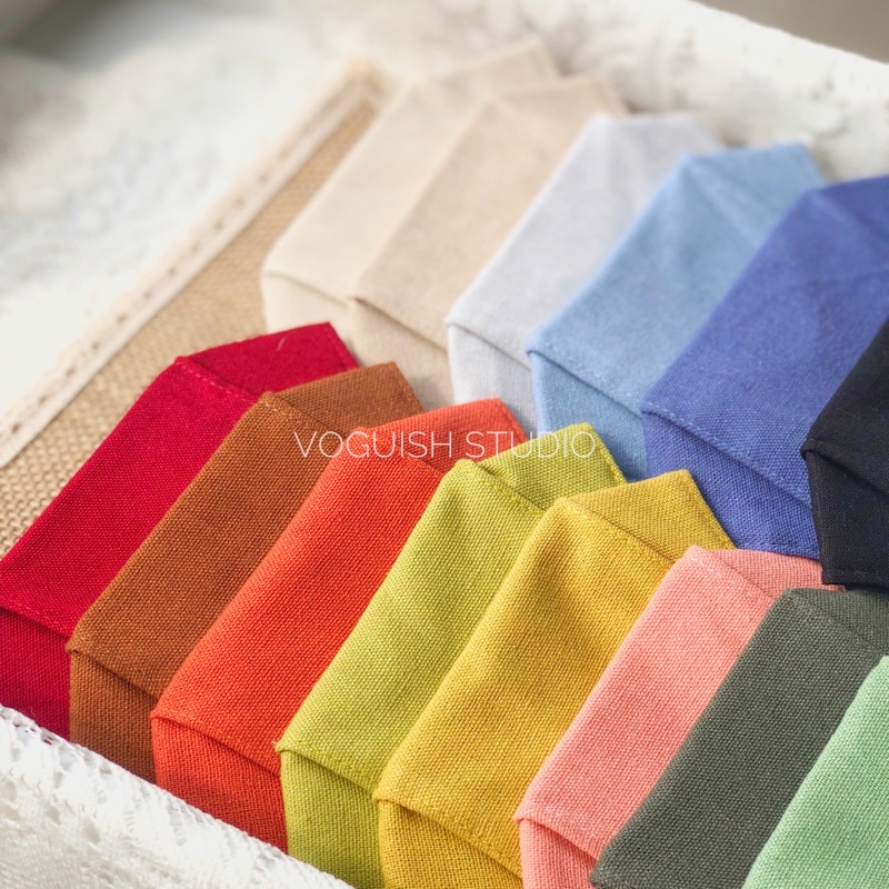 Combo 10 Khẩu Trang Linen Sợi Tự Nhiên Cotton 3 Lớp Kháng Khuẩn (10 cái)