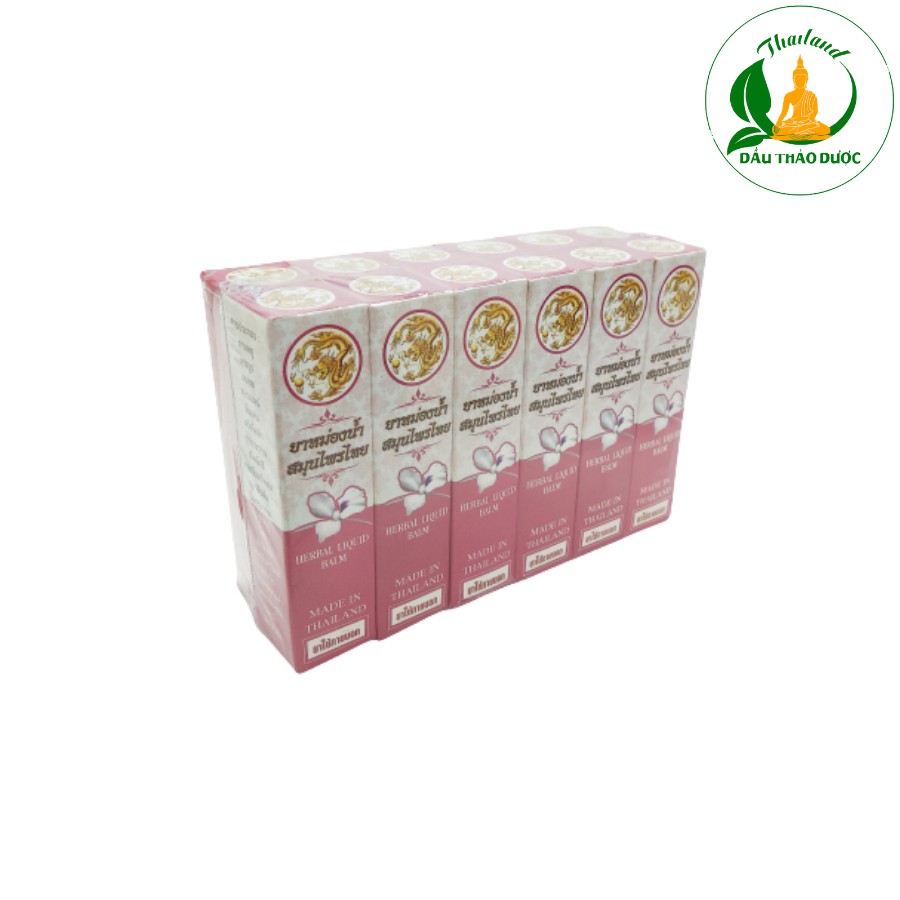 [Combo 1 Lốc 10 Chai] Dầu Gió 20 Loại Thảo Dược Thái Lan thiết kế đầu lăn (Herbal Liquid Balm Puya Brand)+ TẶNG 2 CHAI