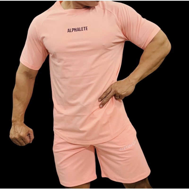 [sale sốc] sét đồ gym nam ALPHALETE ,set thun nam cao cấp.