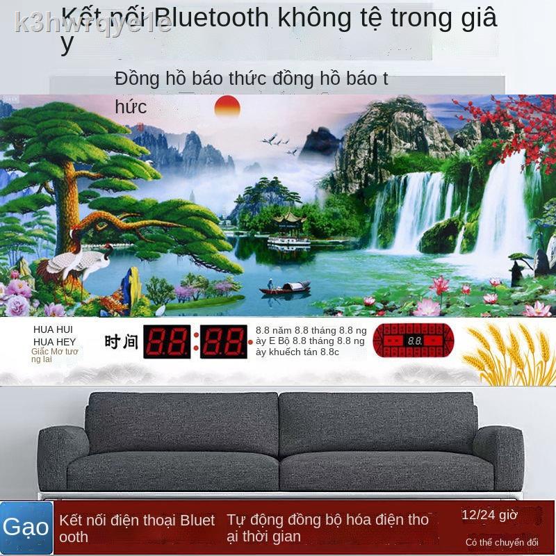 ✲❃◎Đồng hồ điện tử lịch vạn niên Huahui 2021 mới nhất treo tường kỹ thuật số phòng khách nhà