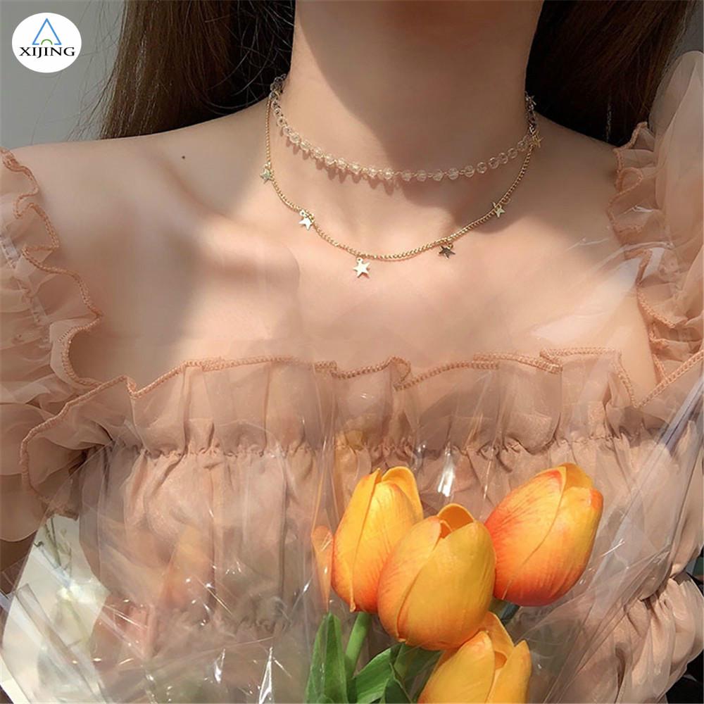 Dây chuyền hai lớp thời trang phong cách hàn quốc