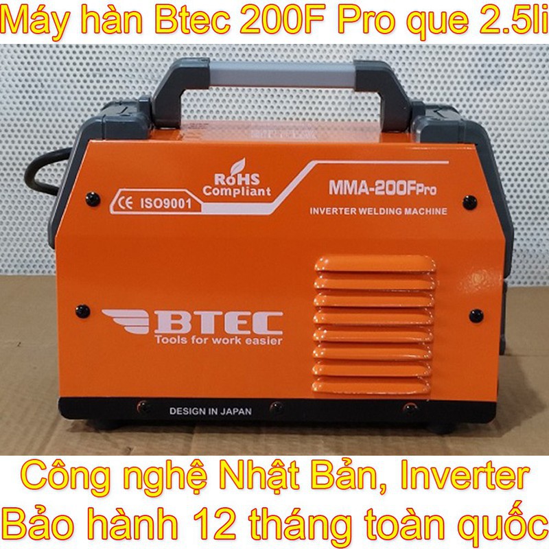 Máy hàn điện cơ- MÁY HÀN ĐIỆN TỬ BTEC MMA 200FPRO, CÔNG NGHỆ NHẬT BẢN, MỐI HÀNG ĐẸP, ỔN ĐỊNH, SIÊU TIẾT KIỆM ĐIỆN NĂNG