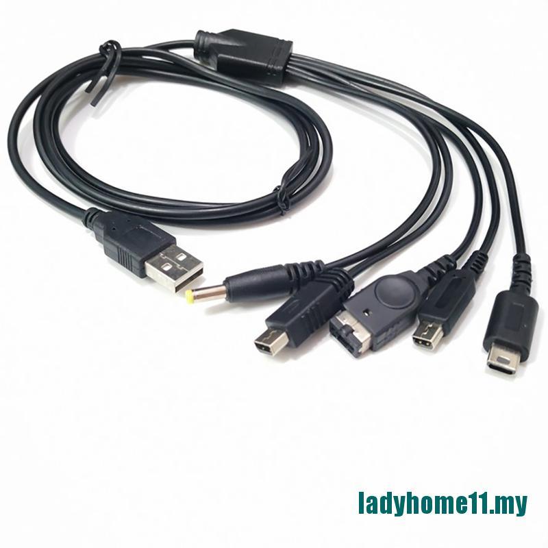 Dây Cáp Sạc Usb 5 Trong 1 Đa Năng Cho Máy Chơi Game