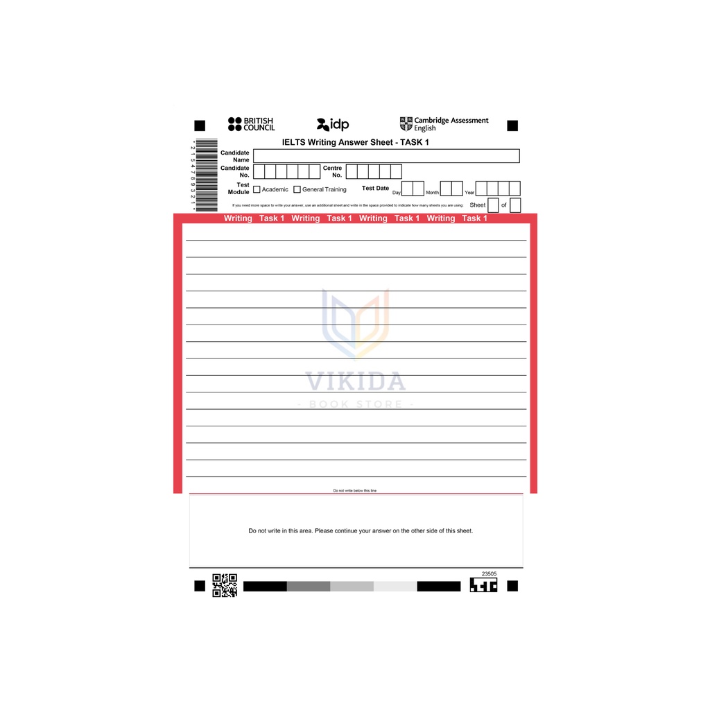 Mua Giấy Điền Đáp Án Luyện Thi Thử IELTS Answer Sheet giá rẻ nhất ...