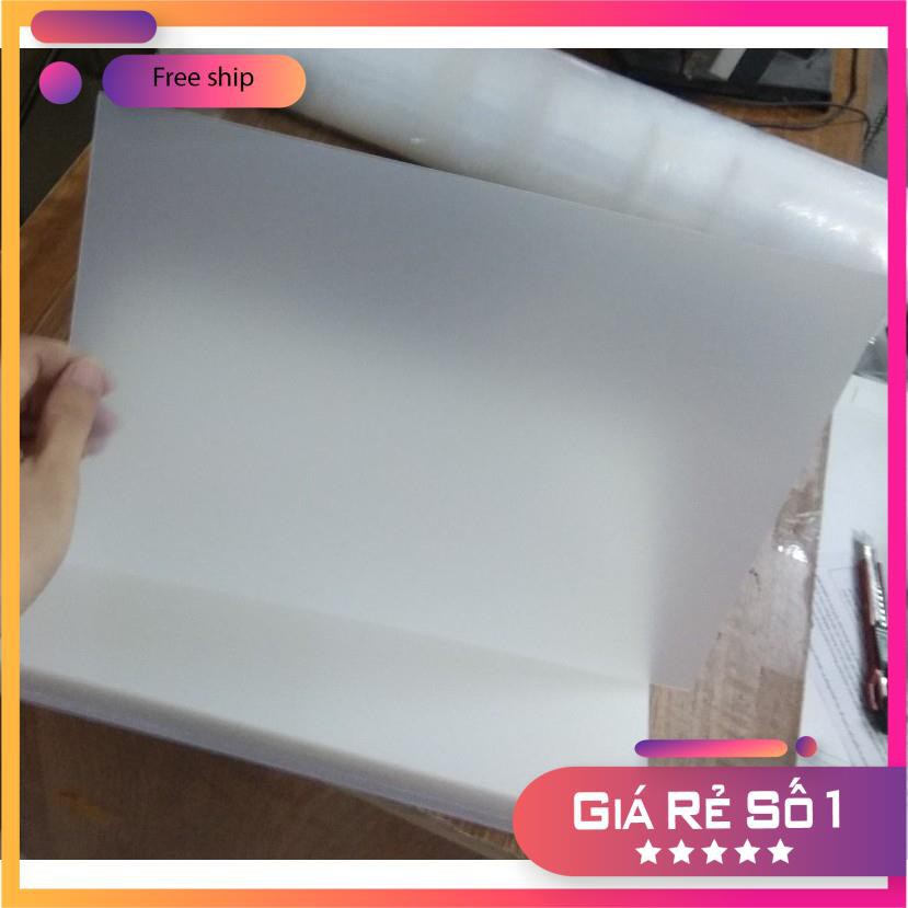 [CHẤT] 10 tờ Bìa nhựa sần mờ dày 1mm khổ A4 (21,2x30cm) (A4 Plastic cover Pgrand 1.0)