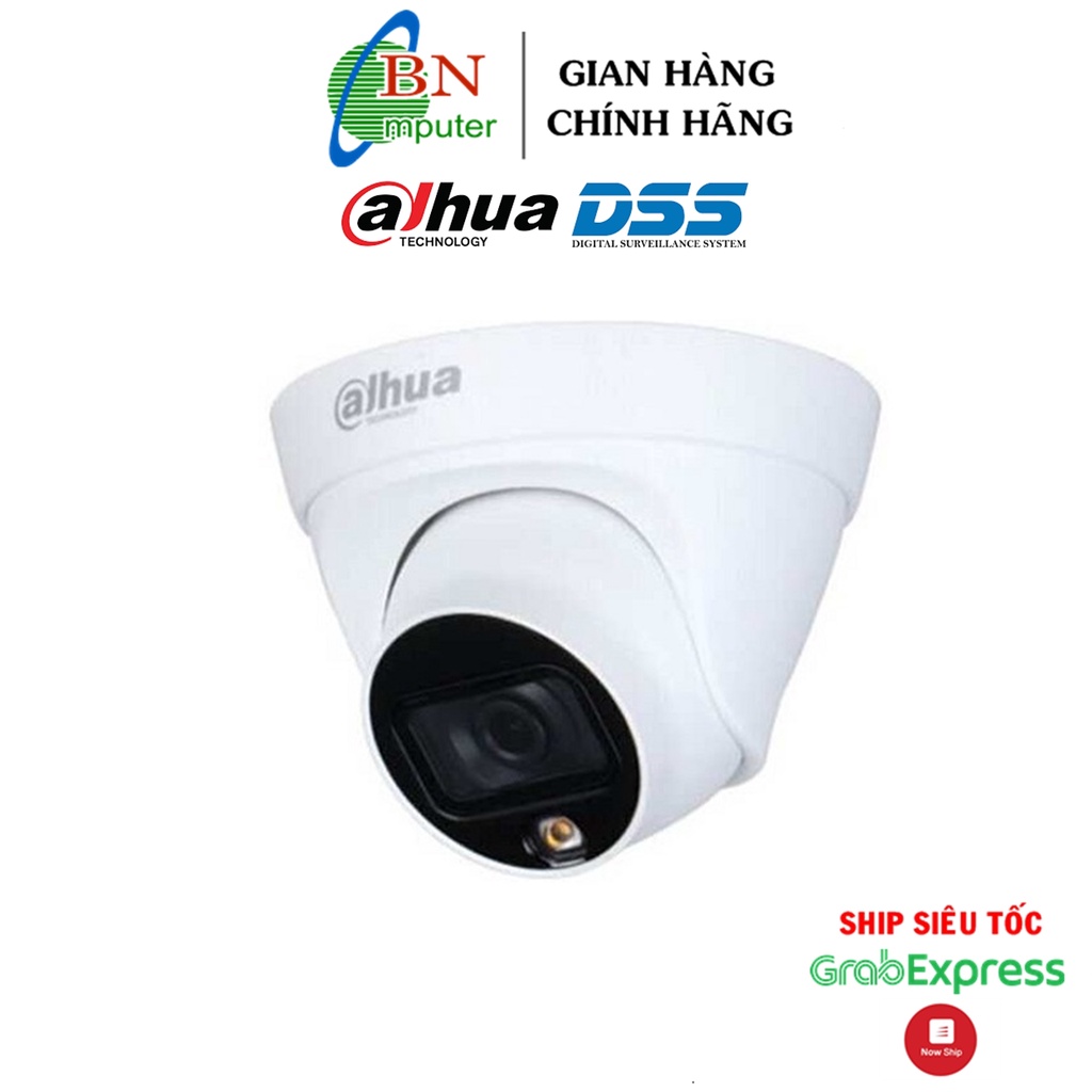 Camera IP Full color Dahua DH-IPC-HDW1239T1P-LED-S4 Full-Color 2MP dome camera có màu