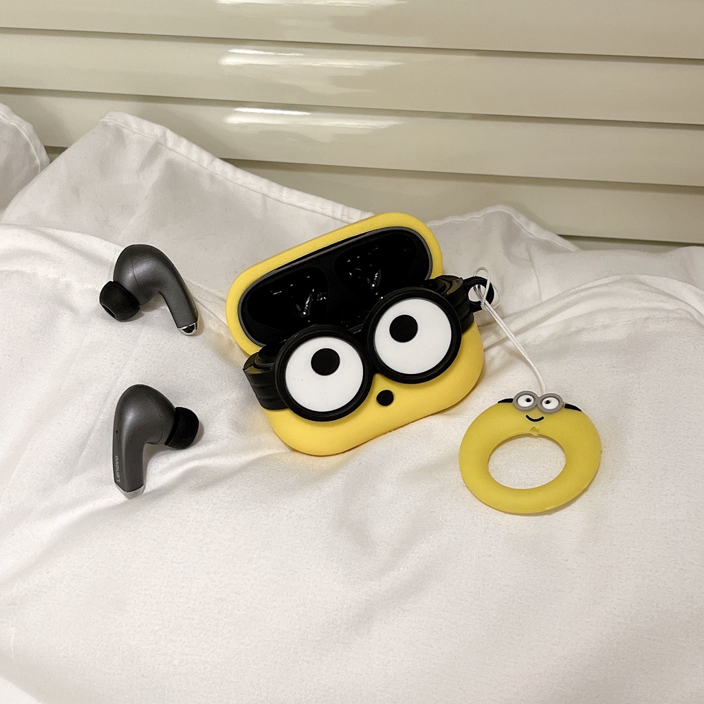 Vỏ Bảo Vệ Hộp Sạc Tai Nghe bluetooth Không Dây Lenovo LP5 Bằng Silicon Mềm Họa Tiết Hoạt Hình 3D Đáng Yêu