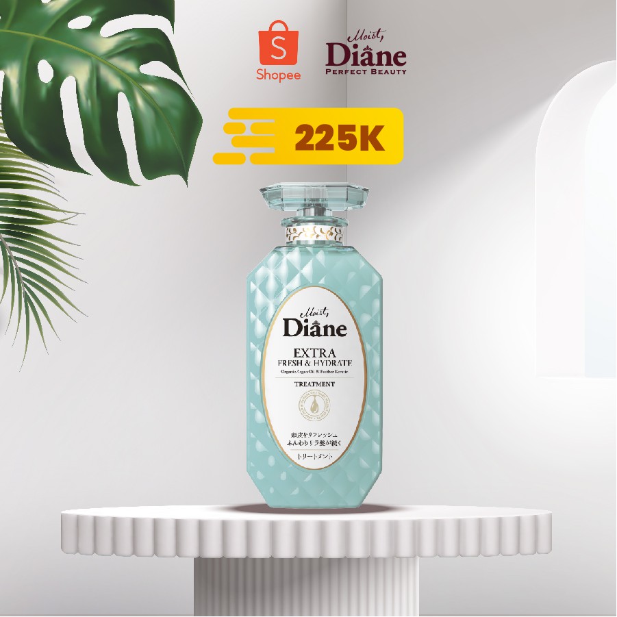 Dầu xả kiểm soát dầu Moist Diane Extra Fresh &amp; Hydrate - 450ml