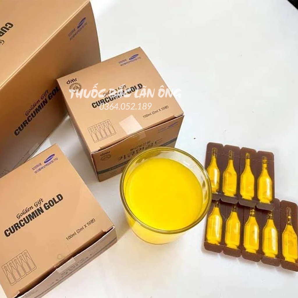 Tinh nghệ NANO CURCUMIN GOLD GIFT  (Hộp 50 ống) - Thuốc Bắc Lãn Ông