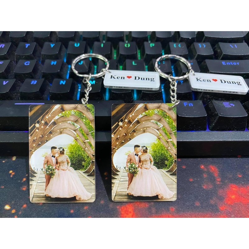 Móc khoá đôi kèm bảng tên💗💗