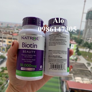 Viên uống da, tóc, móng Biotin 10000mcg (Úc)