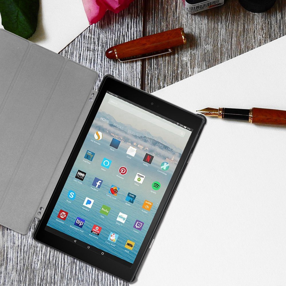 Bao da nắp gập kiểu dáng đơn giản sang trọng dành cho Fire HD 10 | BigBuy360 - bigbuy360.vn
