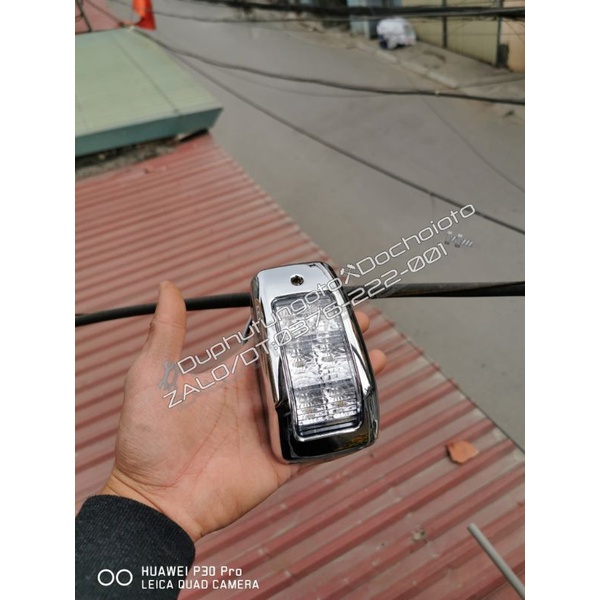 02 Đèn xi nhan cửa HINO 500 LED viền mạ xi CAO CẤP.