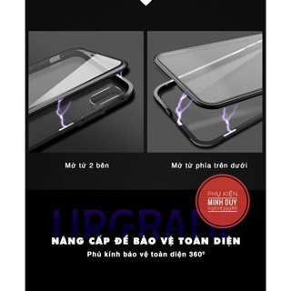 [BigSale] Ốp Likgus nam châm 2 mặt kính cường lực bảo vệ 360 độ cho Iphone 7plus/8plus Xs và Xs Max 