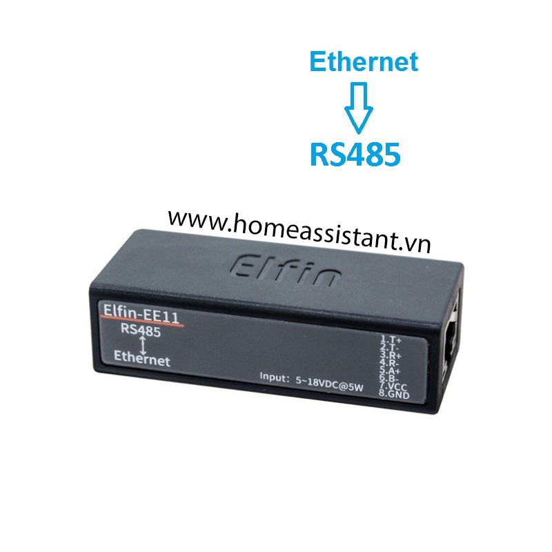Bộ Định Tuyến Kết Nối Mạng Ethernet Sang Modbus RS485 Elfin EE11 (Hỗ trợ HomeAssistant) Hass PLC