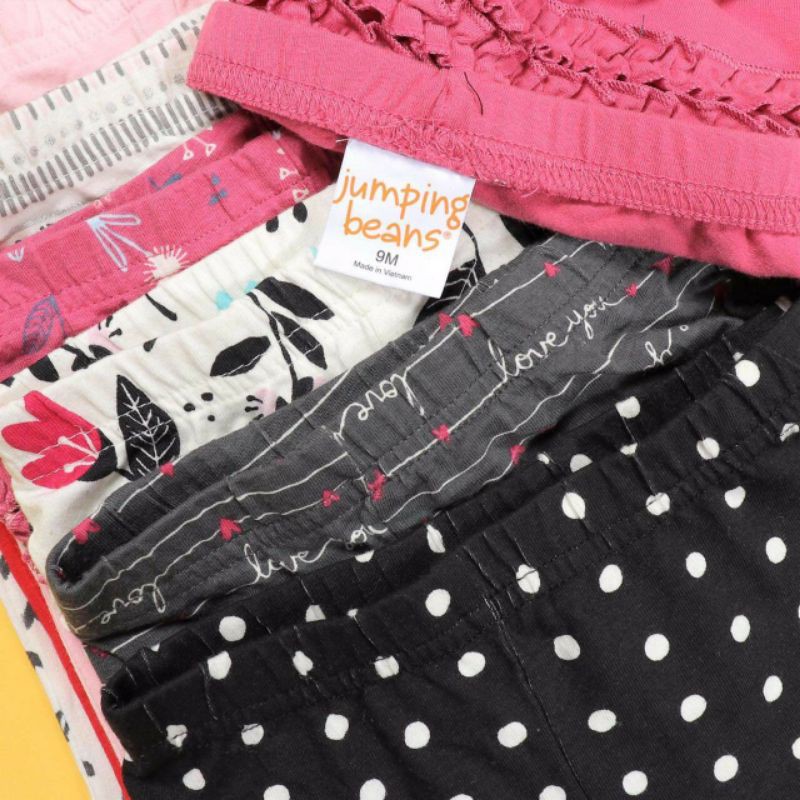 Set 3 Quần legging Phồng viền mông Jumping Bean bé trai bé gái