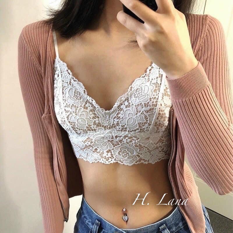 Áo bra ren hoa có đệm ngực Quảng Châu - BRA04 mã 250