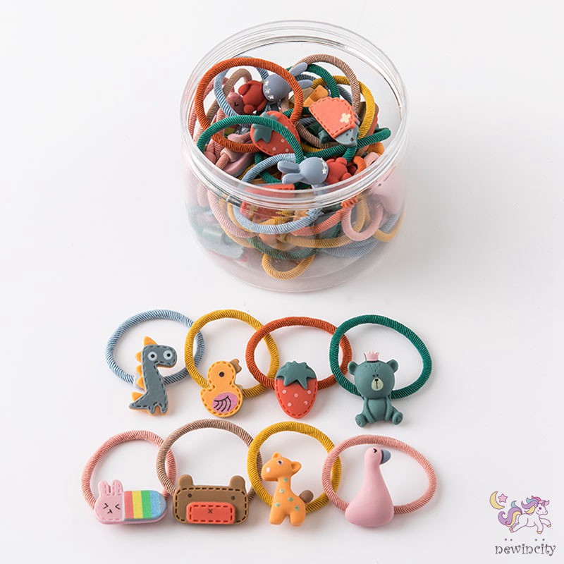 Dây Buộc Tóc Kiểu Hoạt Hình Xinh Xắn Phong Cách Hàn Quốc