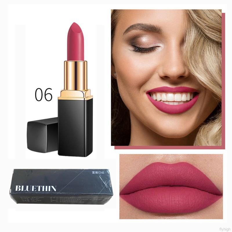 Son môi màu lì dưỡng ẩm lâu trôi thiết kế vỏ đen và vàng đồng sang trọng | BigBuy360 - bigbuy360.vn