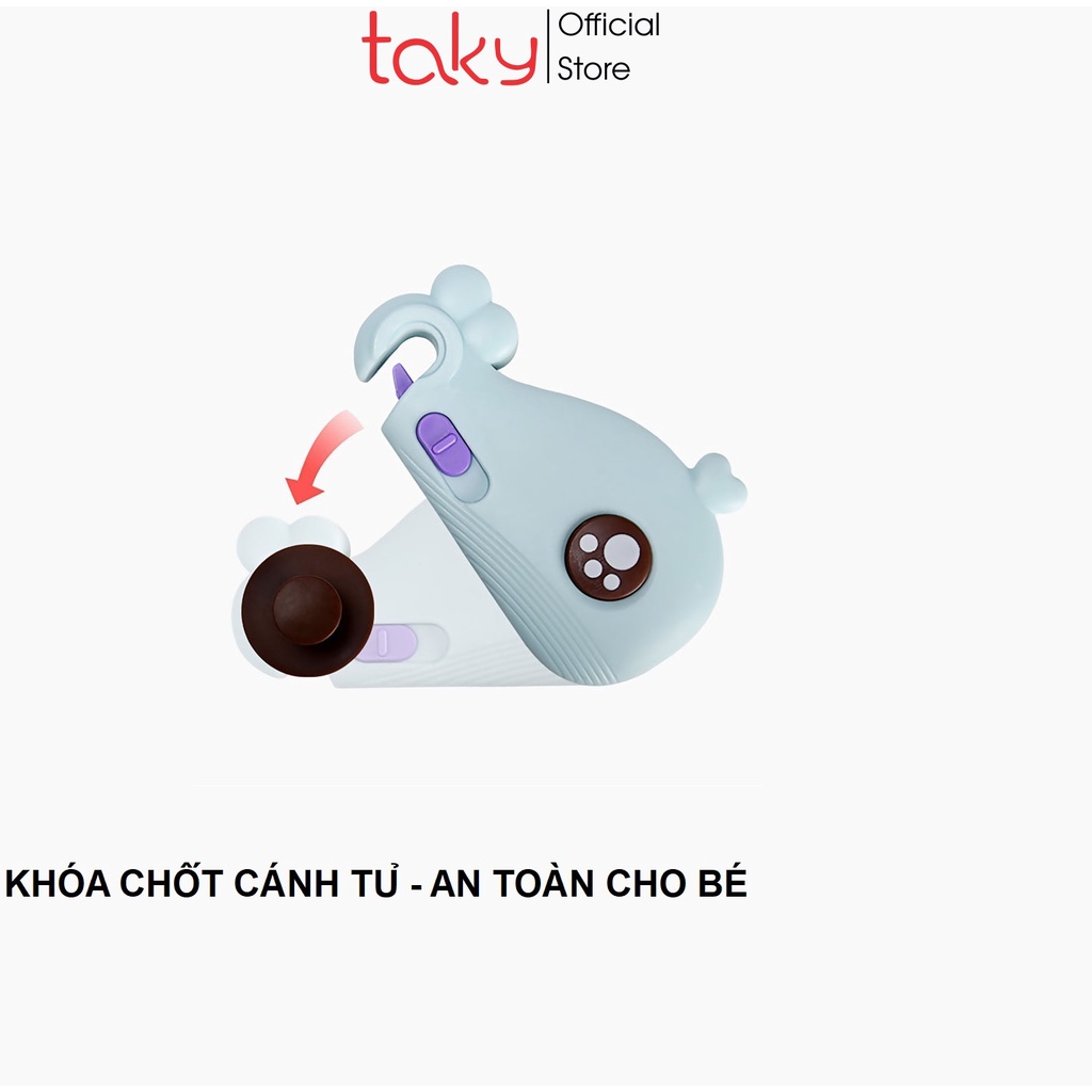 Chốt Khóa - Taky, Cánh Tủ Đảm Bảo An Toàn Cho Bé, Tiện Lợi Cho Mẹ, Hình Cá Voi Cực Dễ Thương 3108