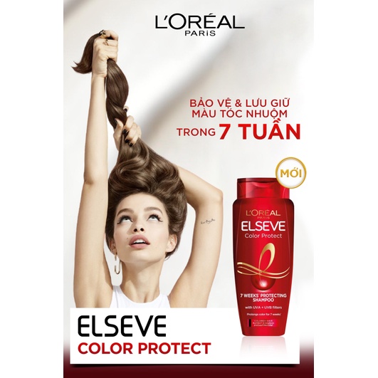 Dầu gội bảo vệ và lưu giữ màu tóc nhuộm trong 7 tuần L'Oréal Paris Elseve Color Protect 7 weeks Protecting Shampoo 280ml