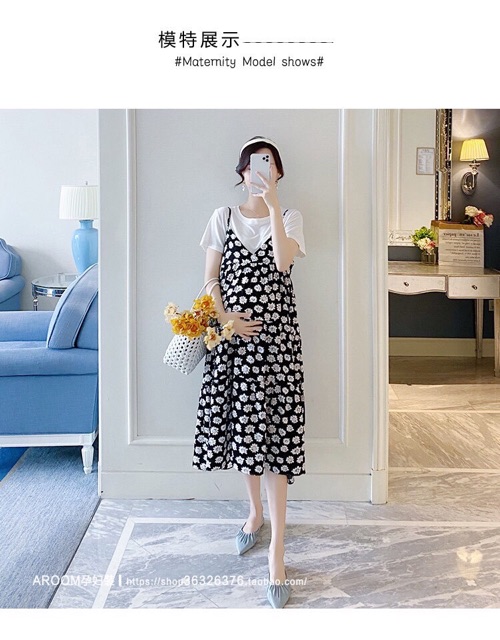 Váy yếm hoa xinh
