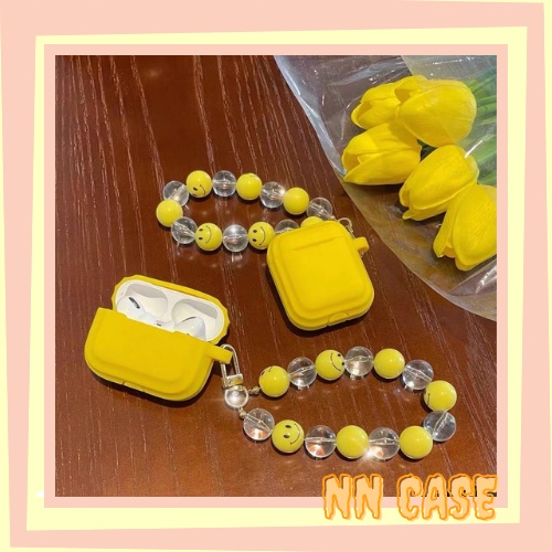 Case Airpod 1/2/pro Trơn Đơn Giản Màu Vàng Đậm Nắp Liền (kèm phụ kiện)