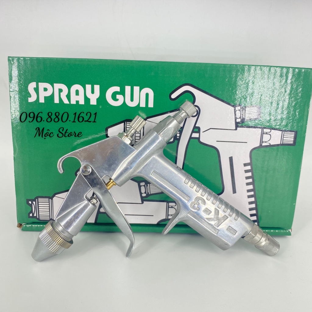 SÚNG PHUN SƠN MINI F2 CÓ CHỈNH - ĐẦU PHUN 0.6MM