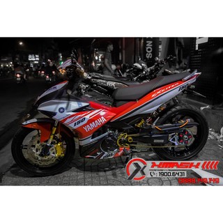 Tem Exciter 150 Mẫu Yamaha Đỏ Trắng