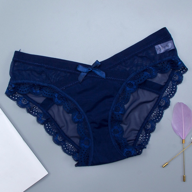 Quần Lót Lưới Trong Suốt Siêu Mỏng Lưng Thấp Không Đường May Quyến Rũ Cho Nữ