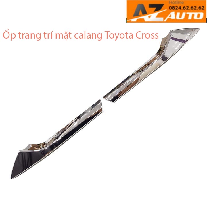 Ốp Trang Trí Mặt ca Lăng Toyota Cross 2020-2022 Mạ Crom