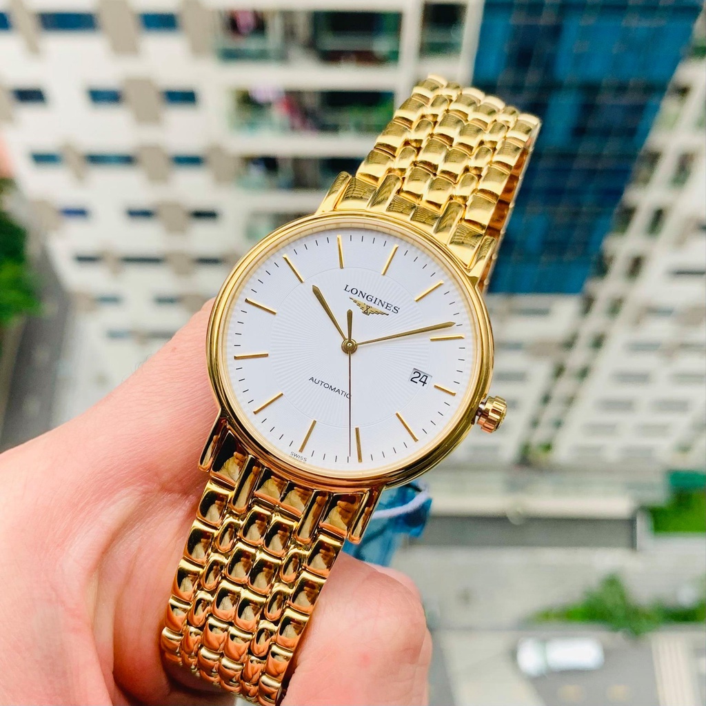 Đồng hồ nam chính hãng Longines Presence Automatic L4.921.2.18.8 - Máy cơ tự động - Kính Sapphire