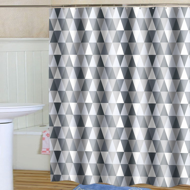 Rèm tắm polyester dày chống thấm nước hình tam giác