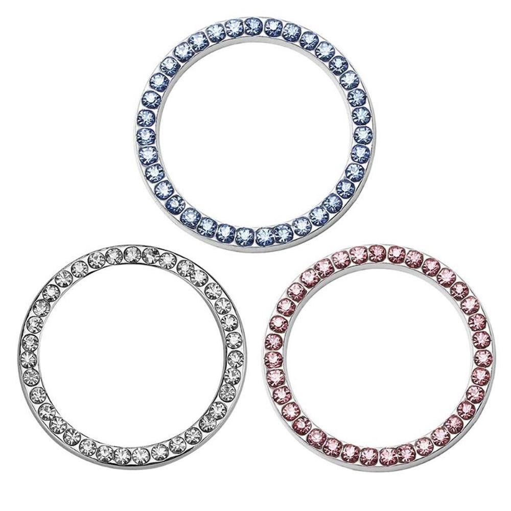 Vòng Trang Trí Nút Khởi Động Xe Hơi Lấp Lánh 40mm / 1.57 &quot;|Nhẫn Đeo Tay Thiết Kế Đơn Giản Cá Tính|Nhẫn Trang Trí Thiết Kế Độc Đáo Chất Lượng Cao