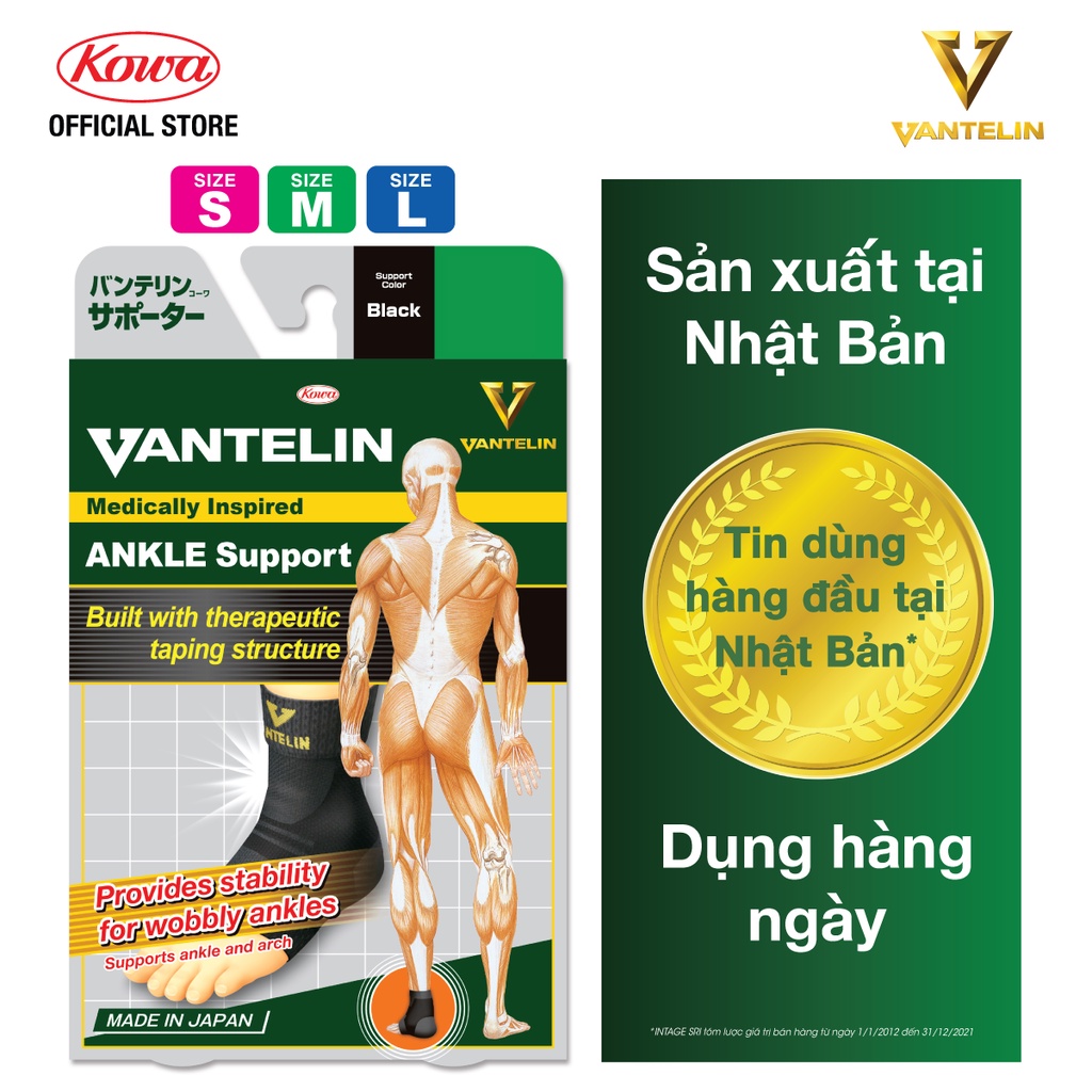 Băng Bảo Vệ Khớp Cổ Chân Vantelin Ankle Support size S