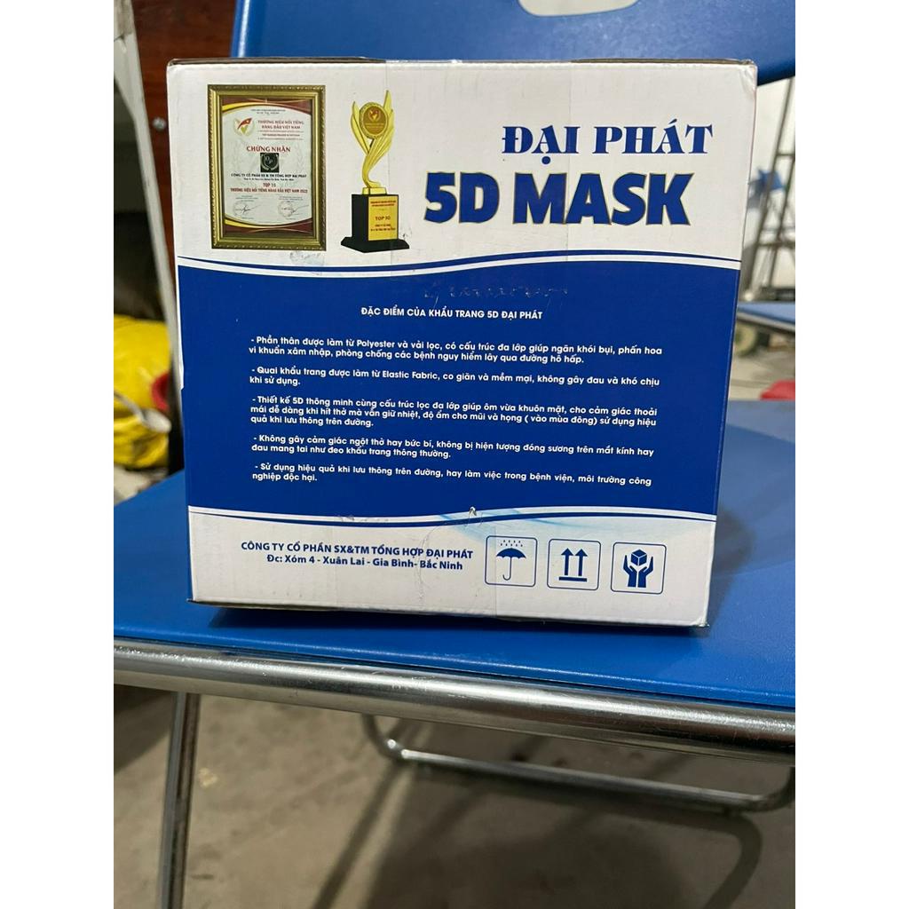 Khẩu trang 5D DP Mask 3 lớp kháng khuẩn hàng chính hãg công ty - BACHHOAHOAHONG