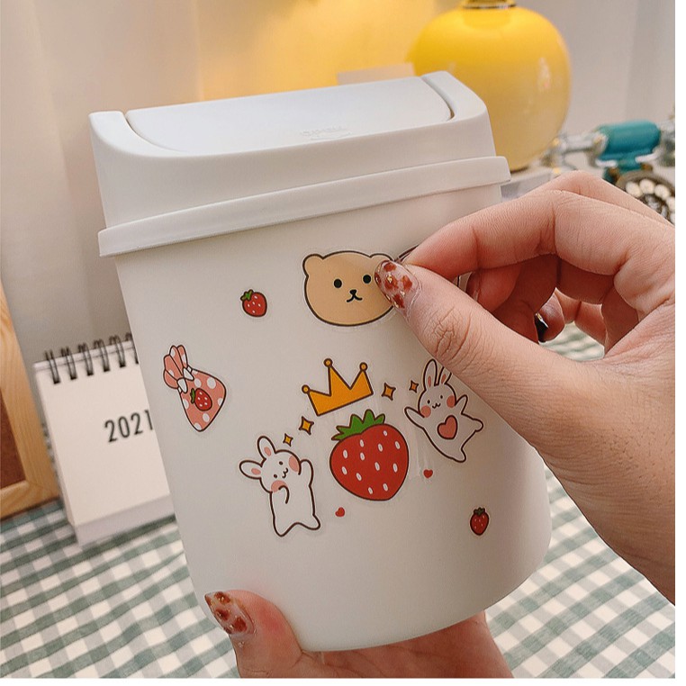 Thùng rác nắp bật Mini siêu cute