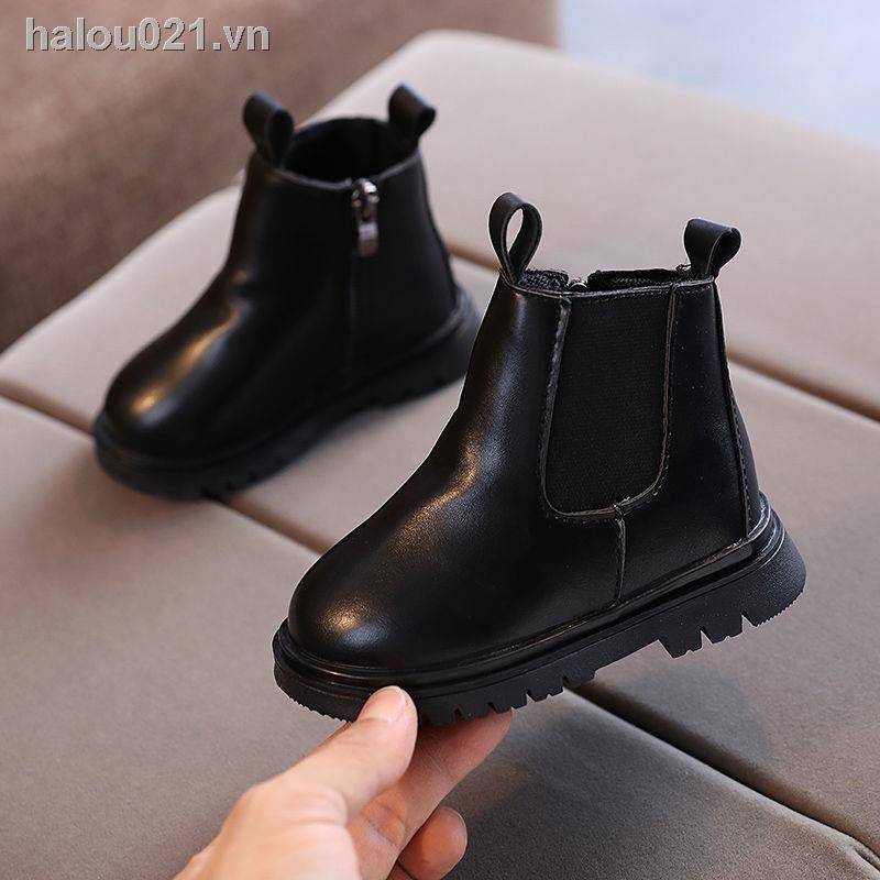 Giày Bốt Cổ Cao Thời Trang Xuân Thu Phong Cách Cho Bé 1-3-5-6 Tuổi