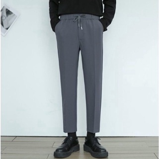 Quần Âu Unisex Ống Suông Lưng Cao Cạp Thun 3 Màu Basic Zinti QD34