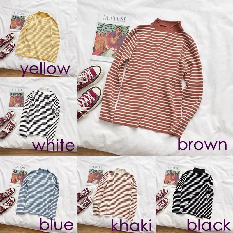 [Baywellfashion]Áo len cổ lọ dài tay phong cách Hàn Quốc trẻ trung dành cho nữ | BigBuy360 - bigbuy360.vn